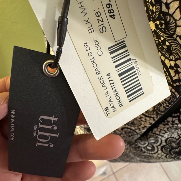 Tibi Black and White Floral Mini Dress - Picture 3 of 11